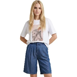 Cream Cotton T-Shirt