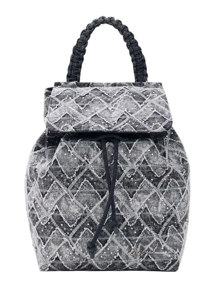 Black Polyester Backpack