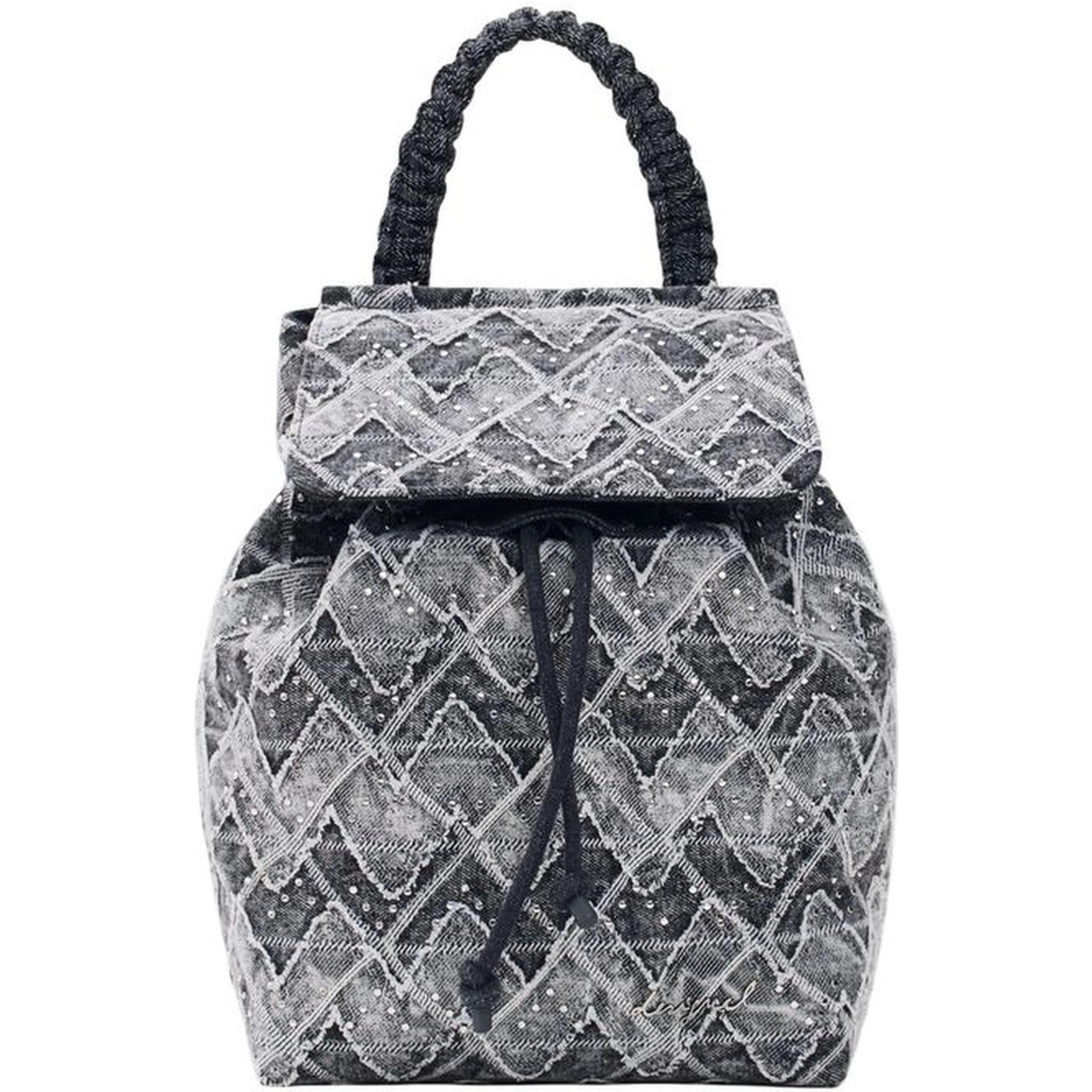 Black Polyester Backpack