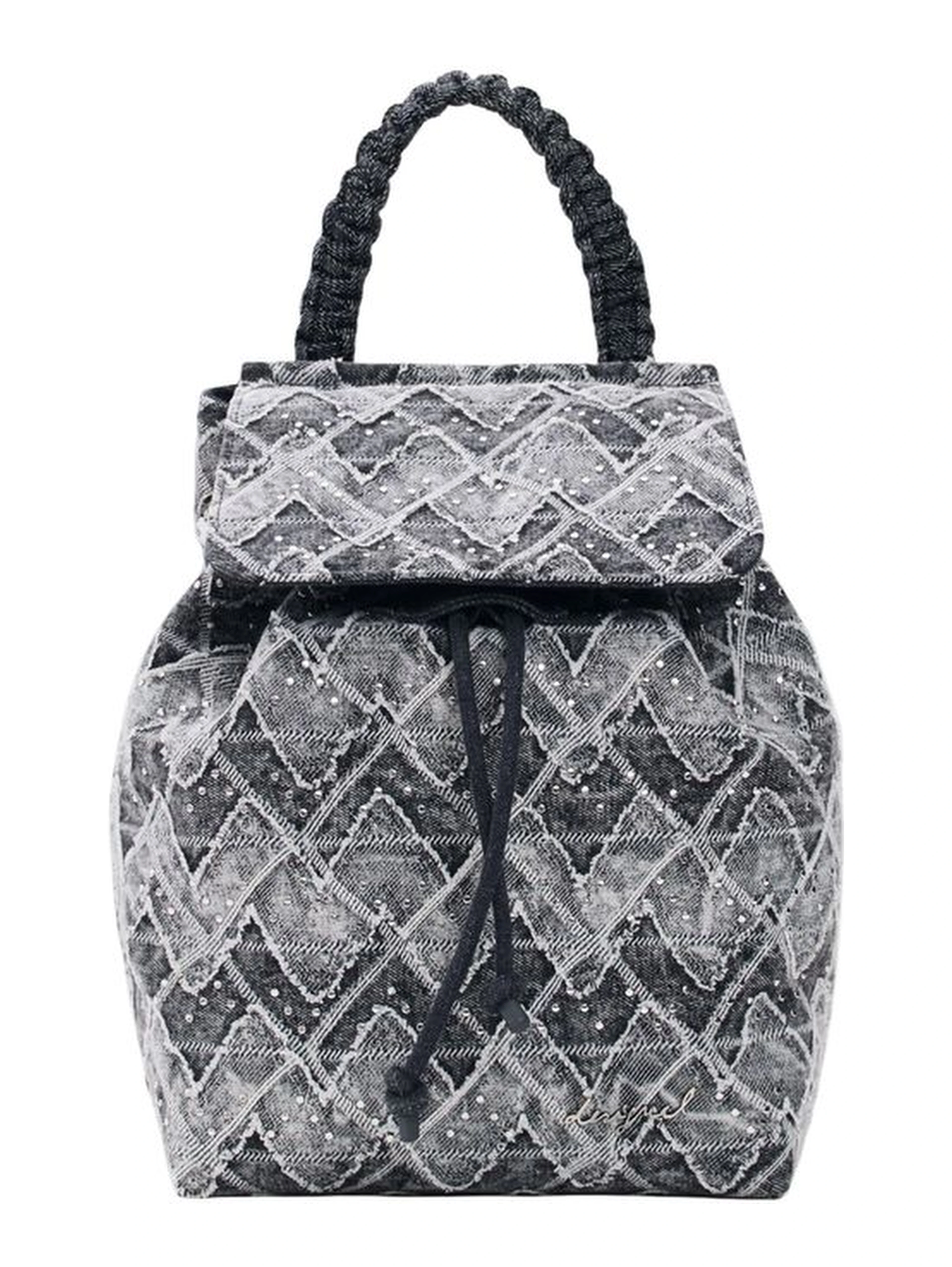 Black Polyester Backpack