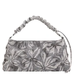 Gray Cotton Handbag