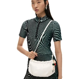 Beige Polyester Handbag