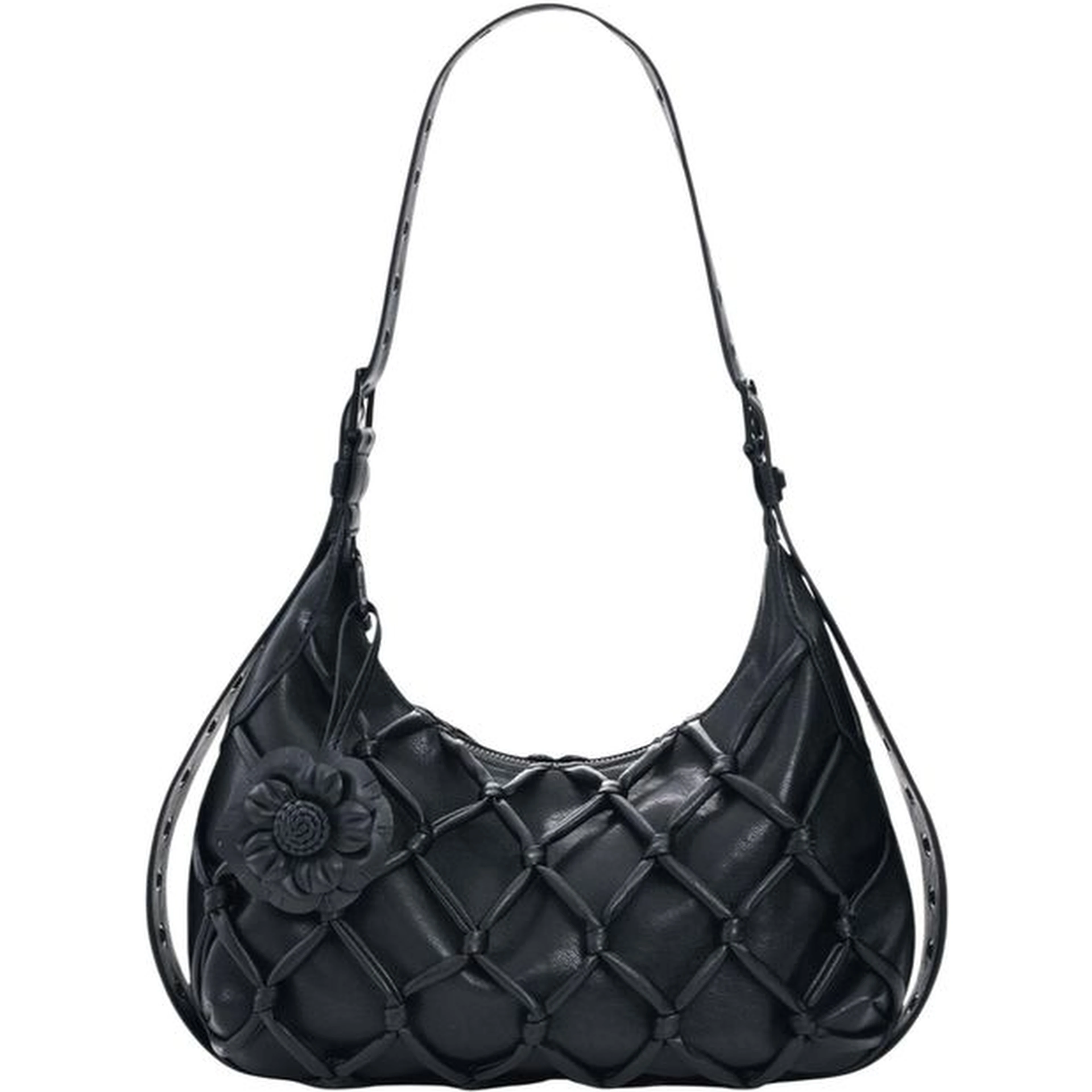 Black Cotton Handbag