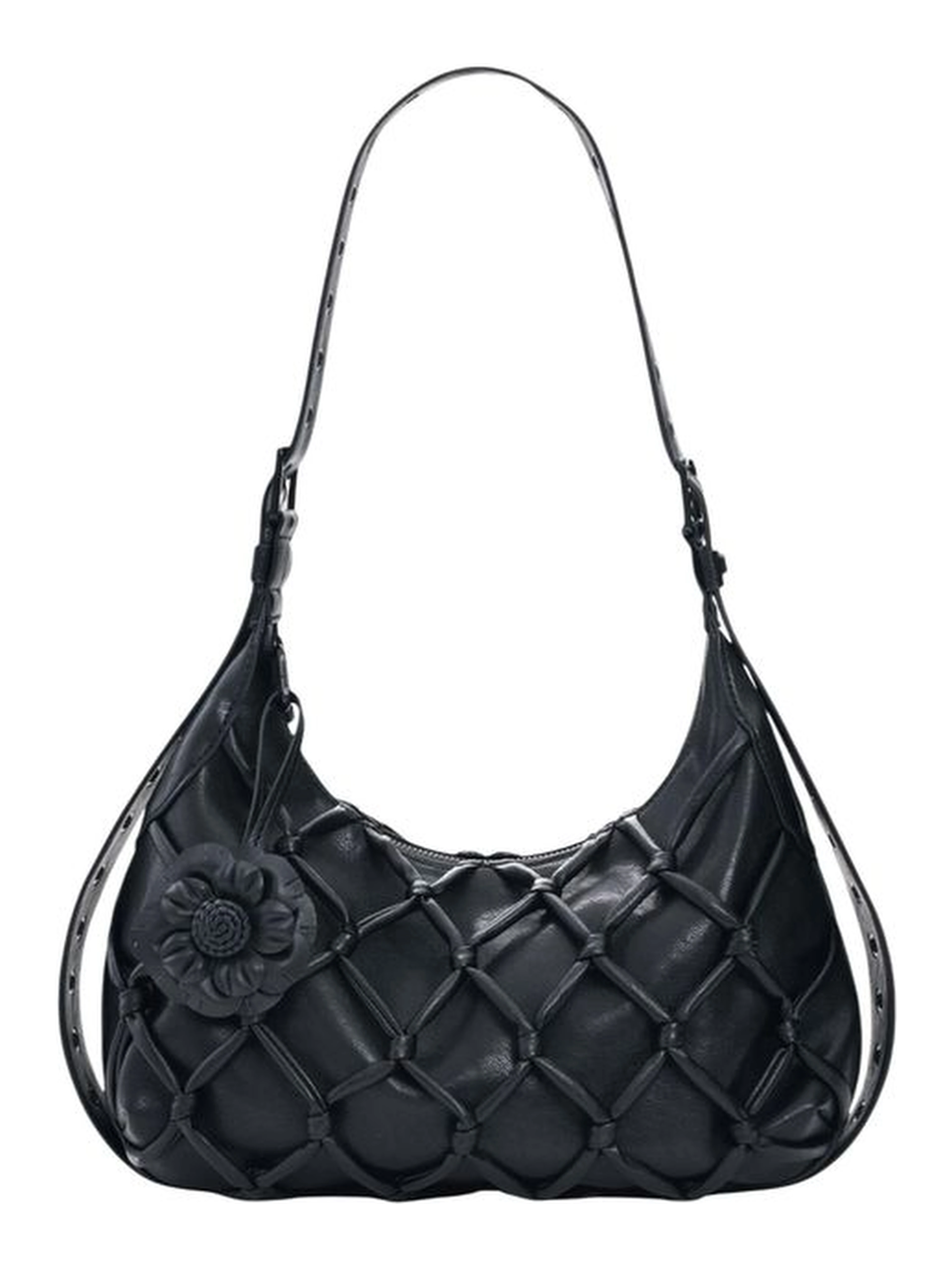 Black Cotton Handbag