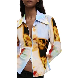 Multicolor Viscose Blouse