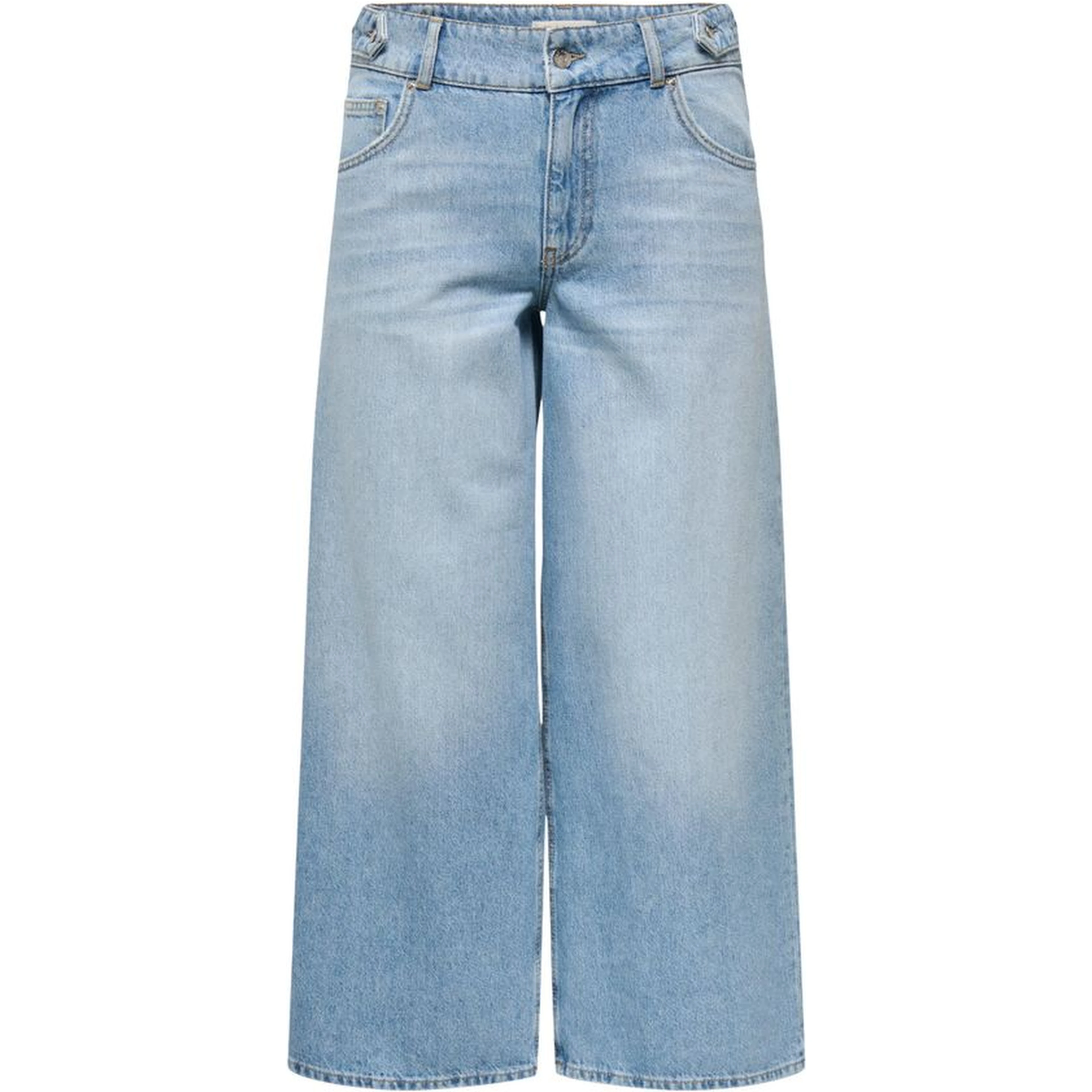 Light Blue Cotton Mom Jeans