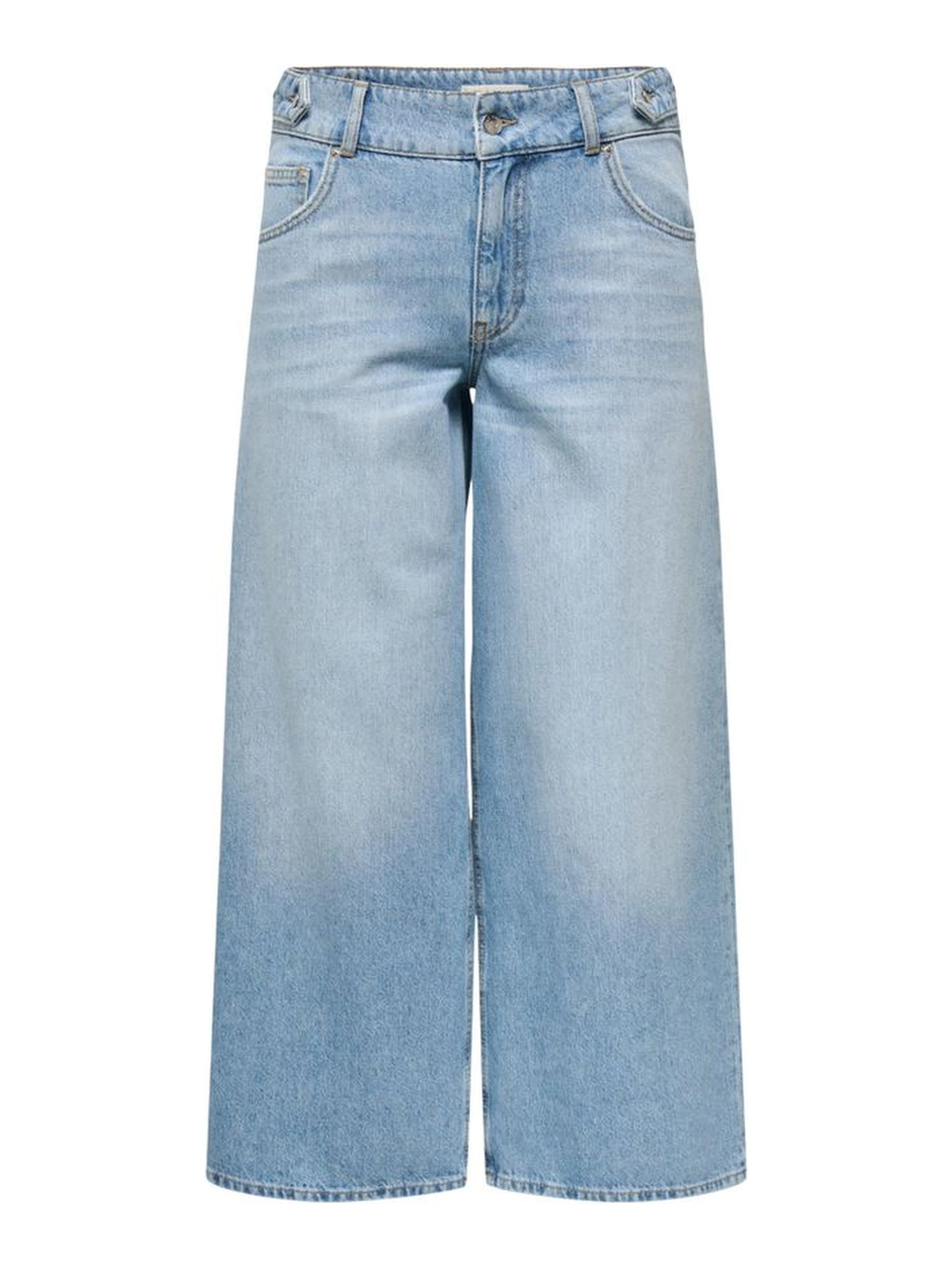 Light Blue Cotton Mom Jeans