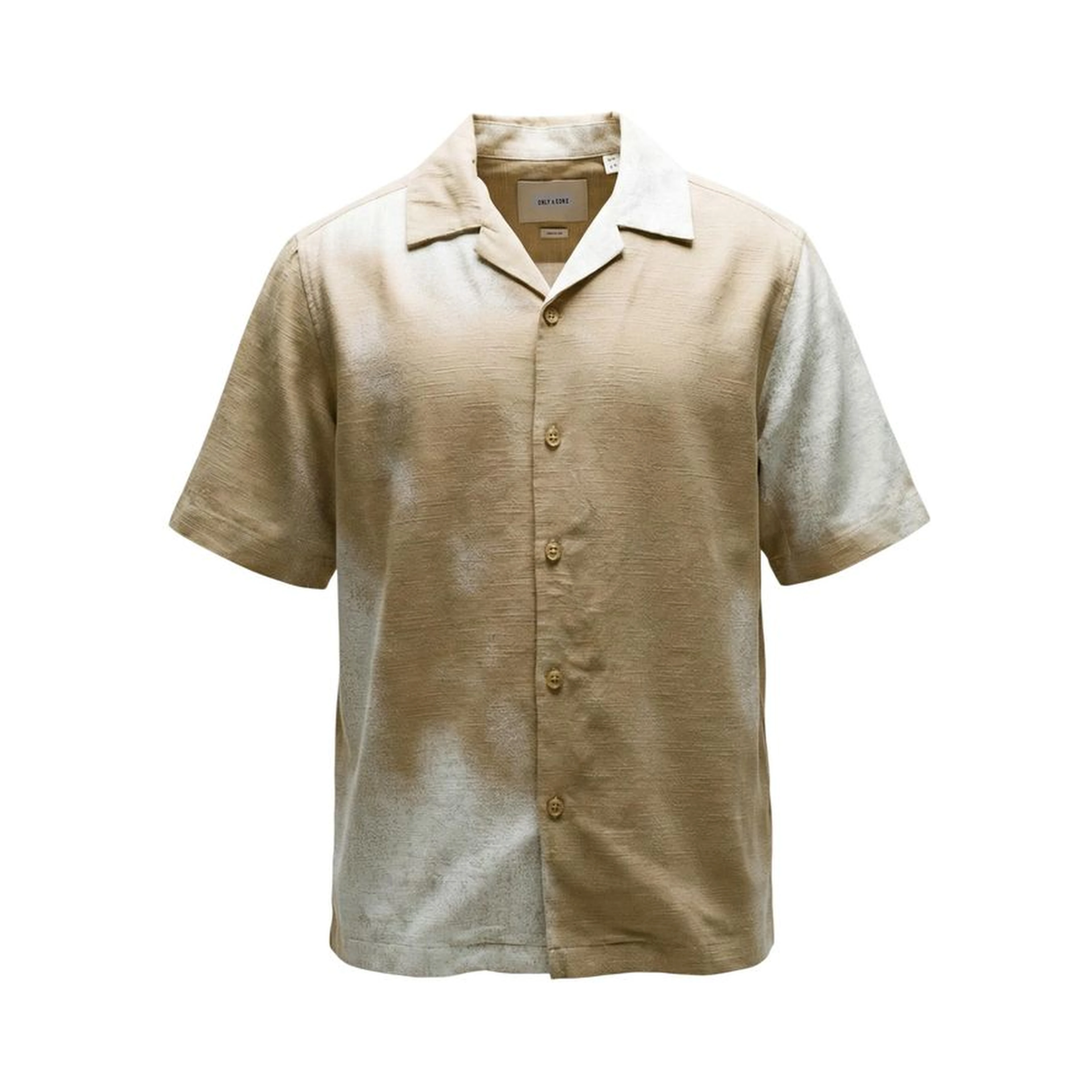 Beige Viscose Shortsleeve Shirt