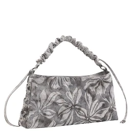 Gray Cotton Handbag