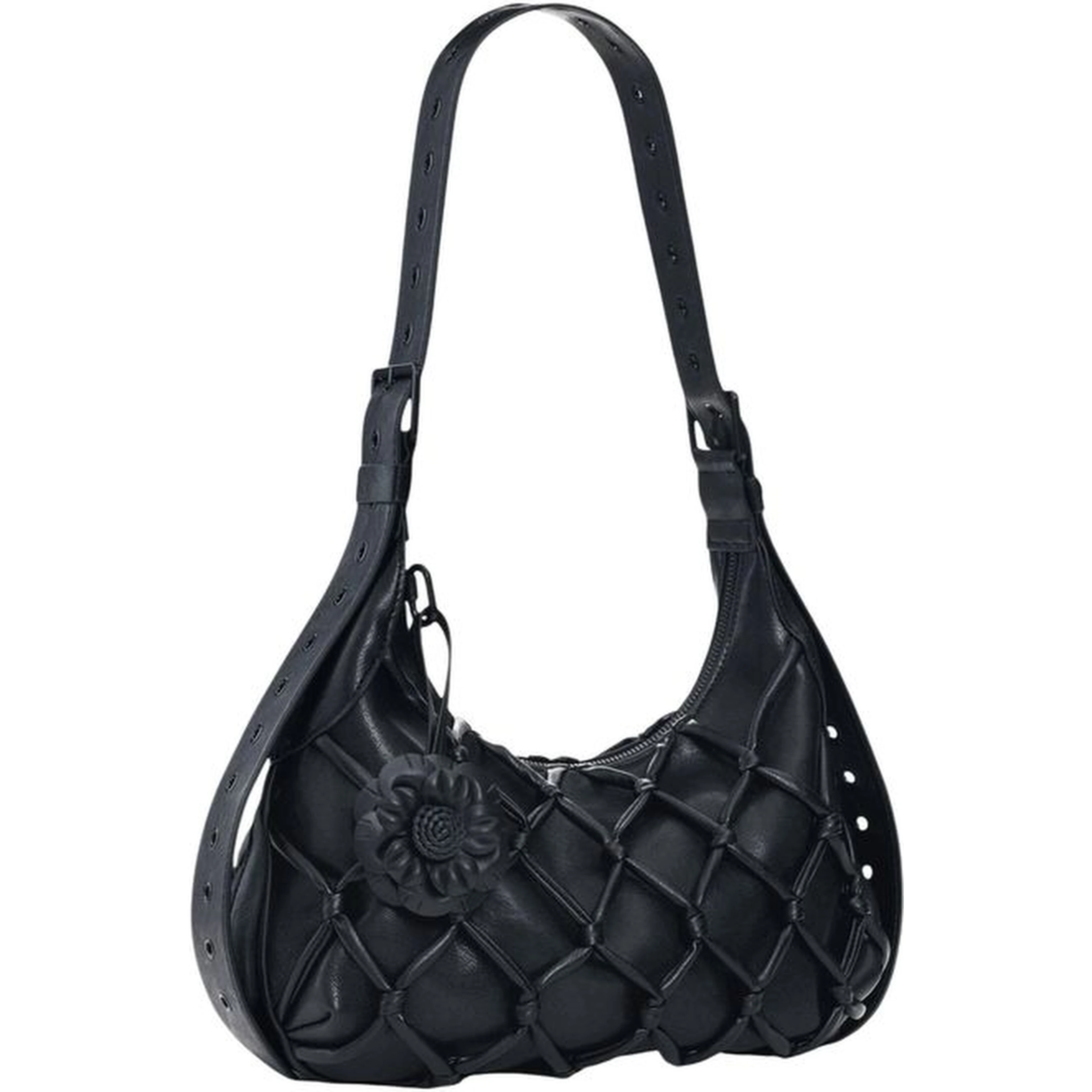 Black Cotton Handbag