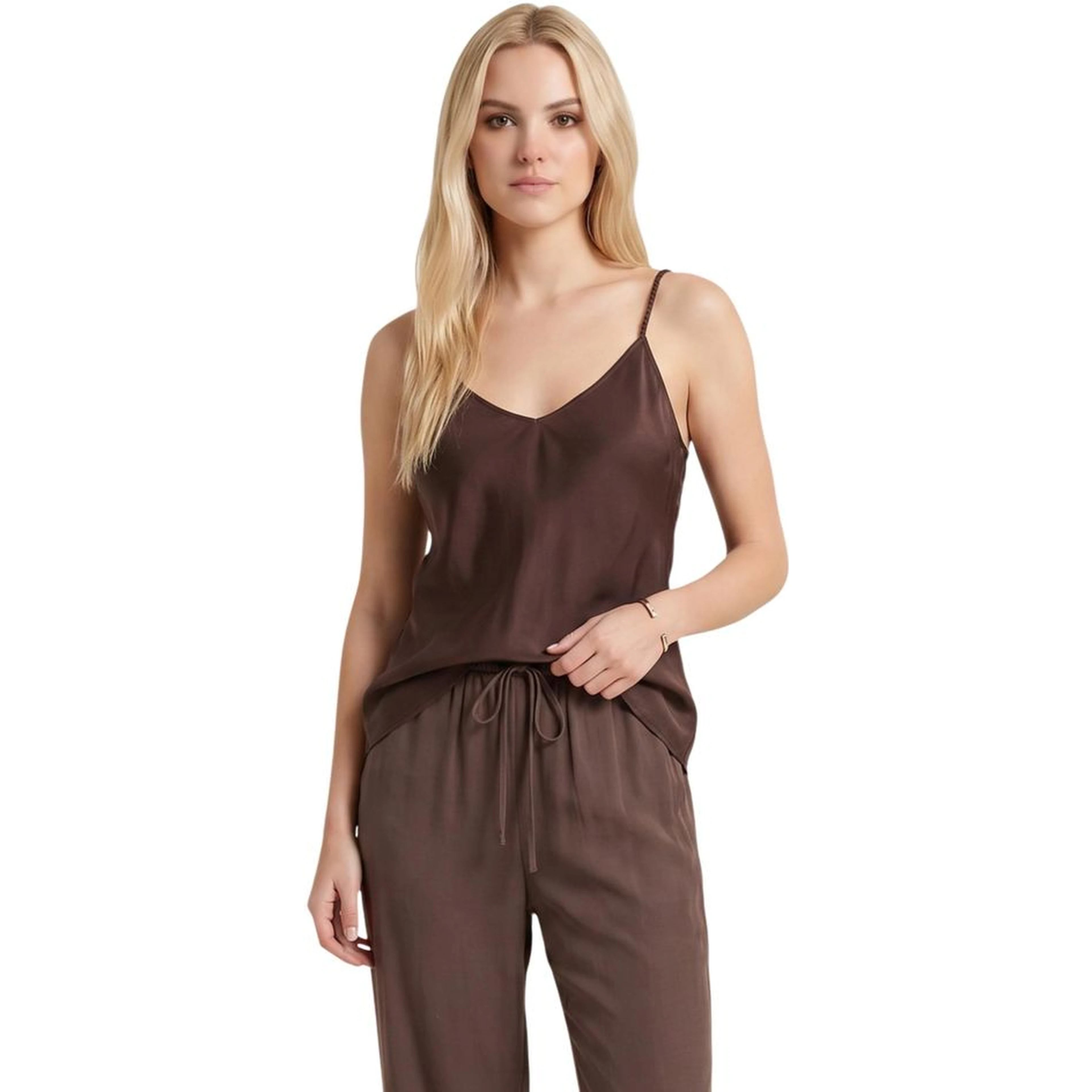 Brown Viscose Top