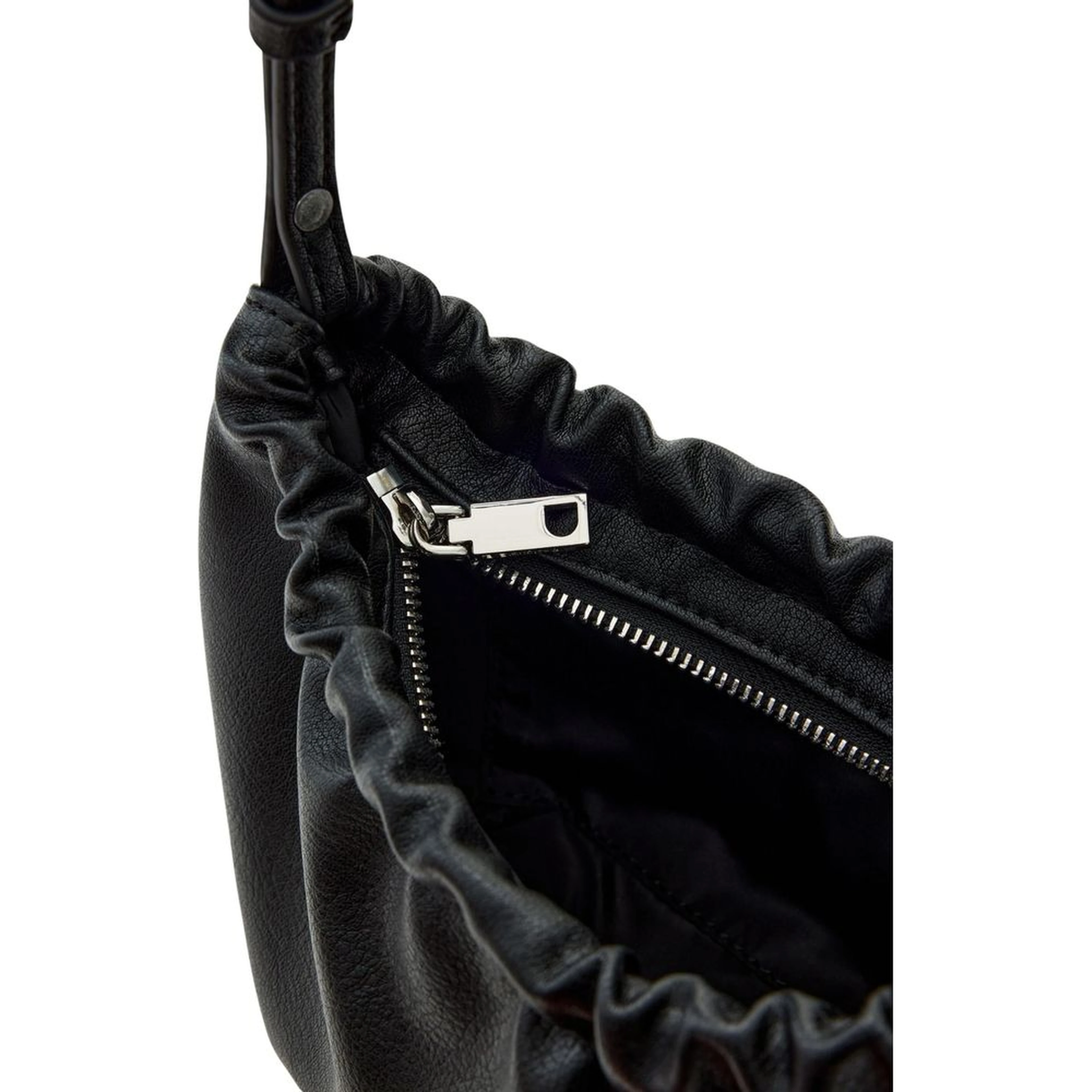 Black Polyester Handbag