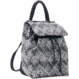Black Polyester Backpack