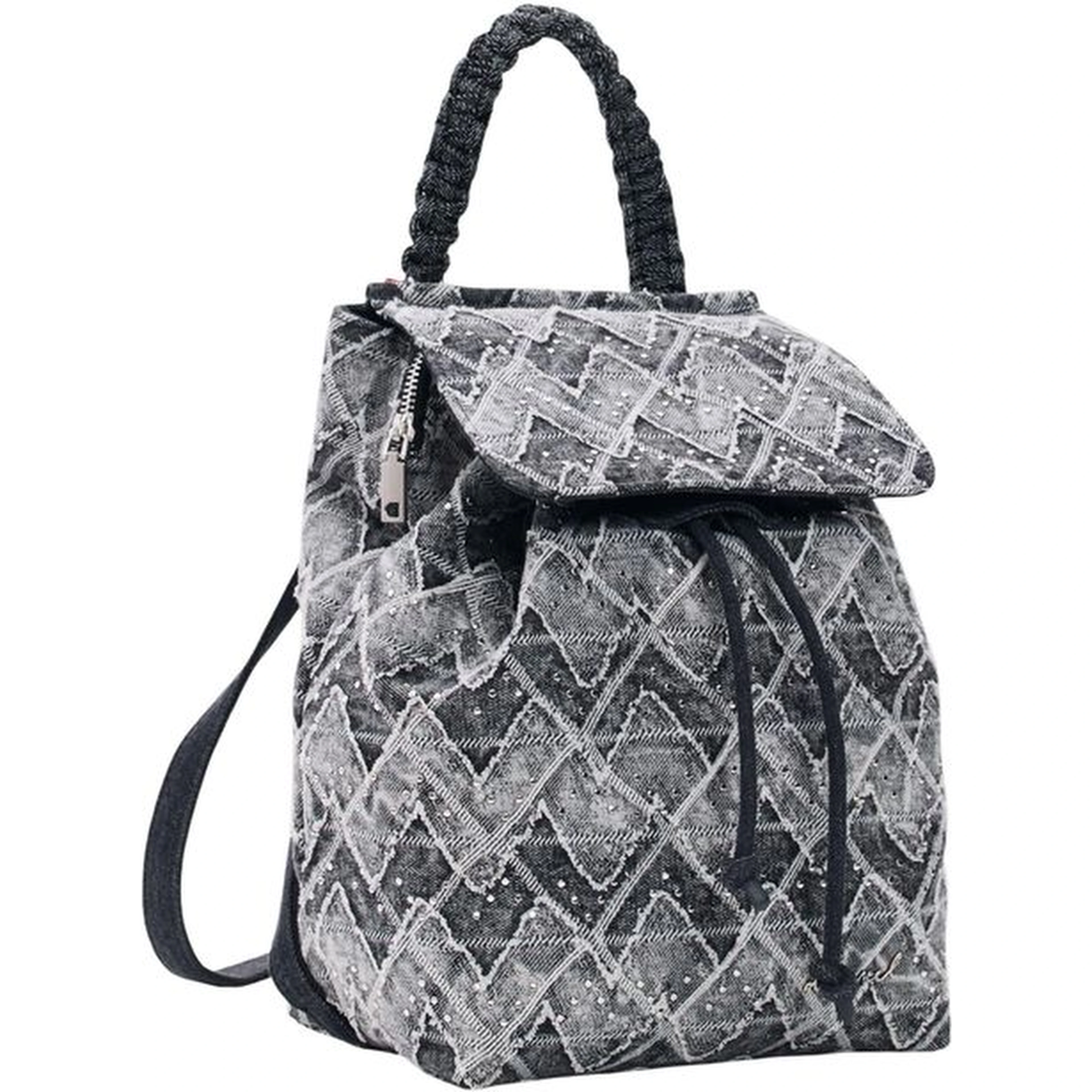 Black Polyester Backpack