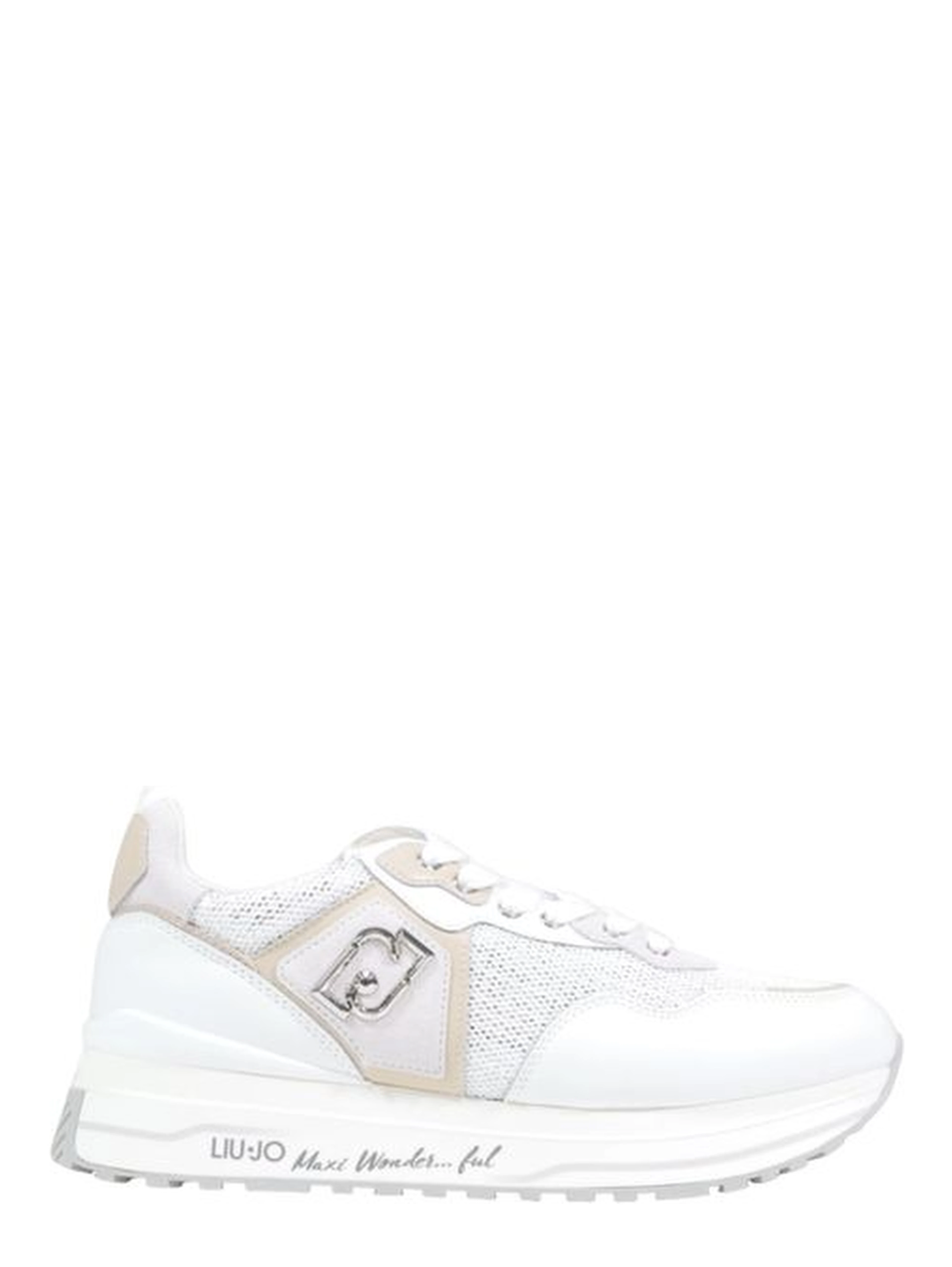 White Polyethylene Chunky Sneakers