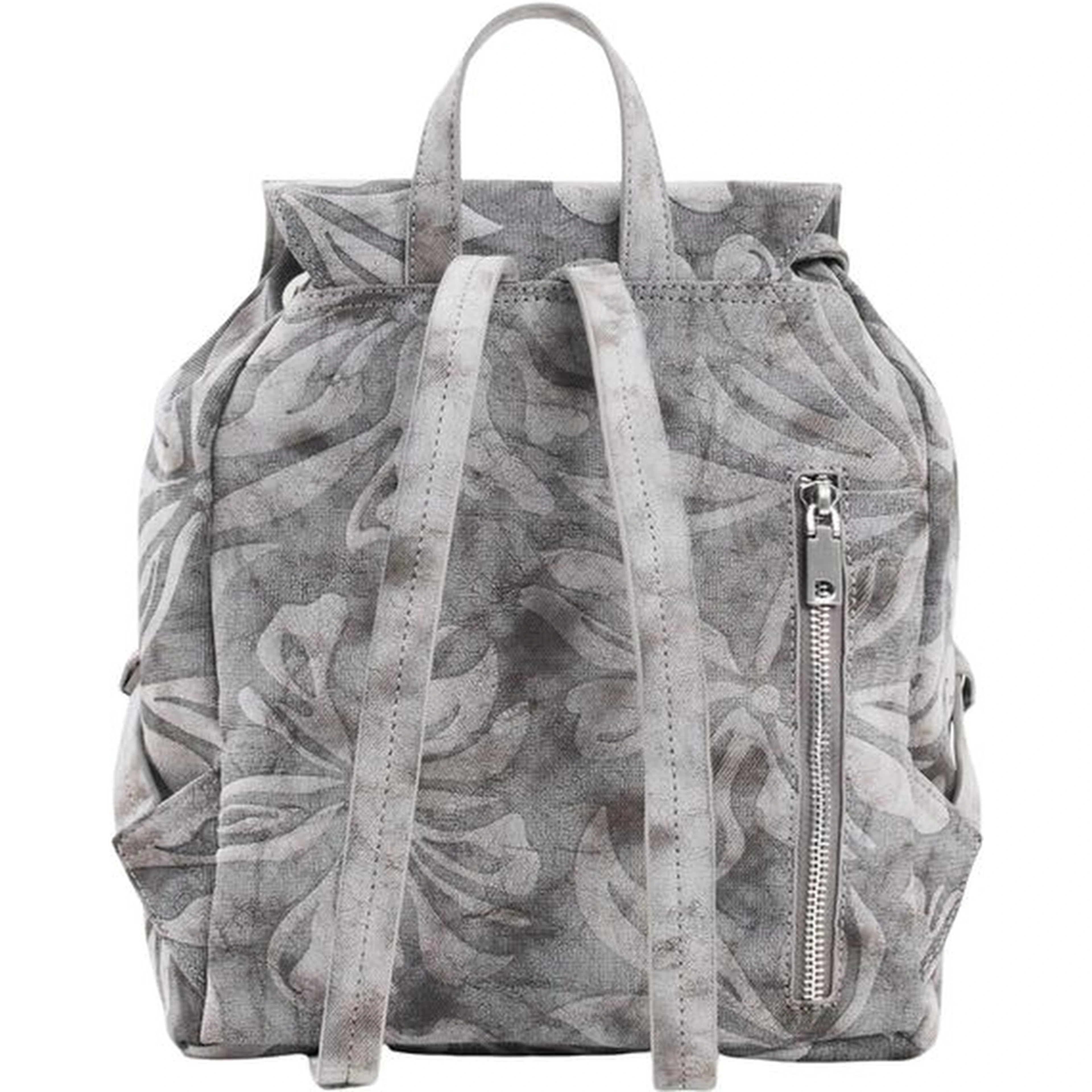 Gray Cotton Backpack