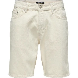 Beige Cotton Bermuda Shorts