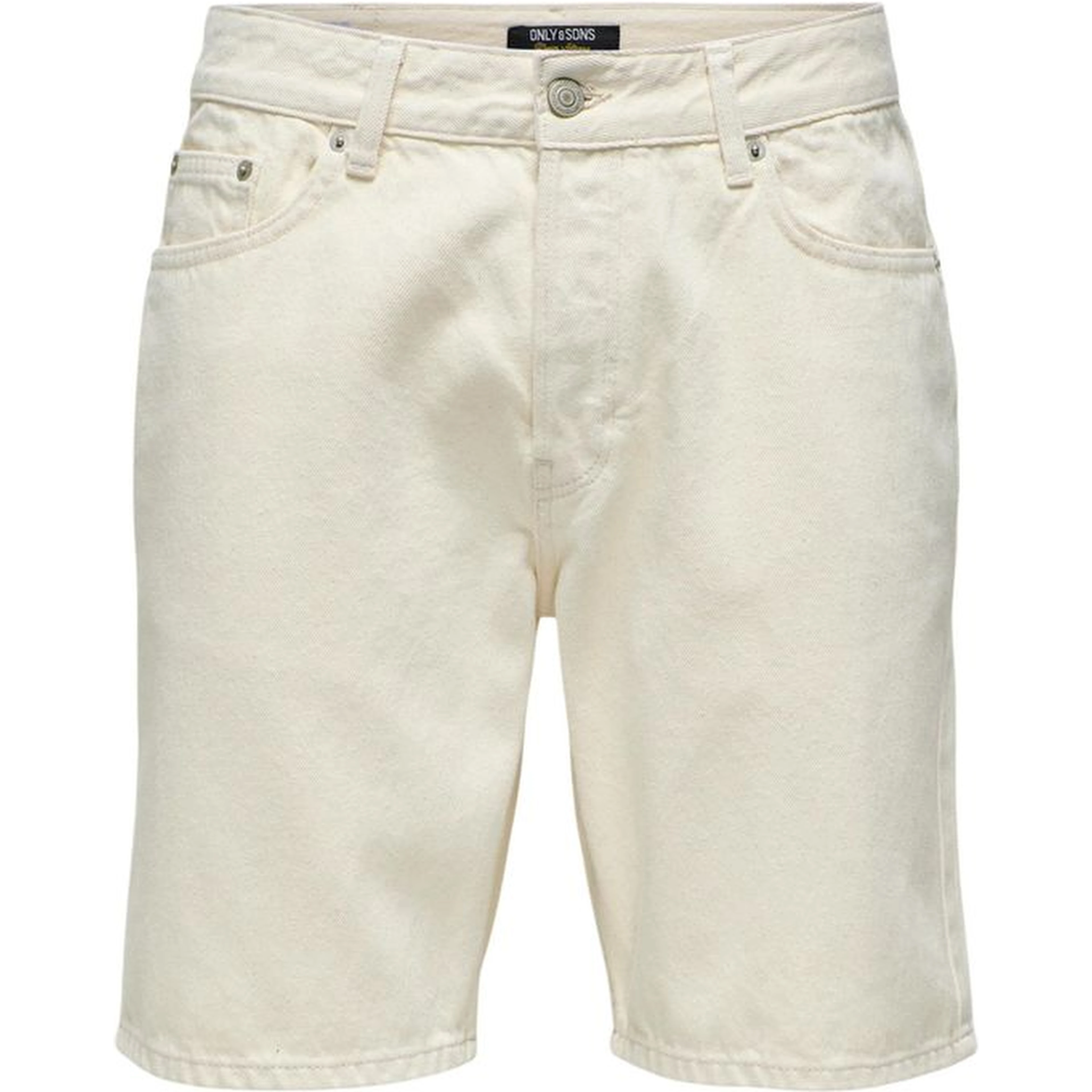Beige Cotton Bermuda Shorts