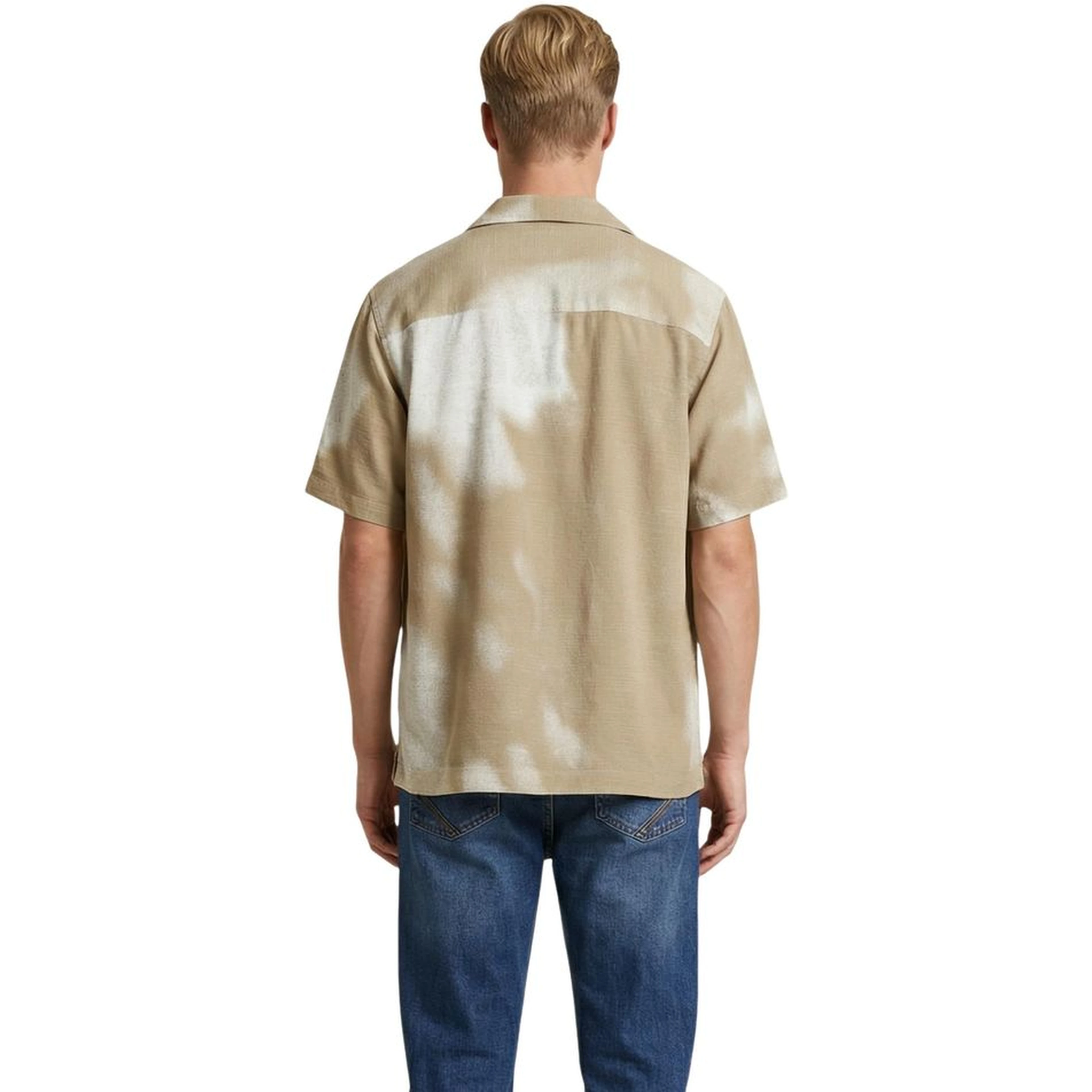 Beige Viscose Shortsleeve Shirt