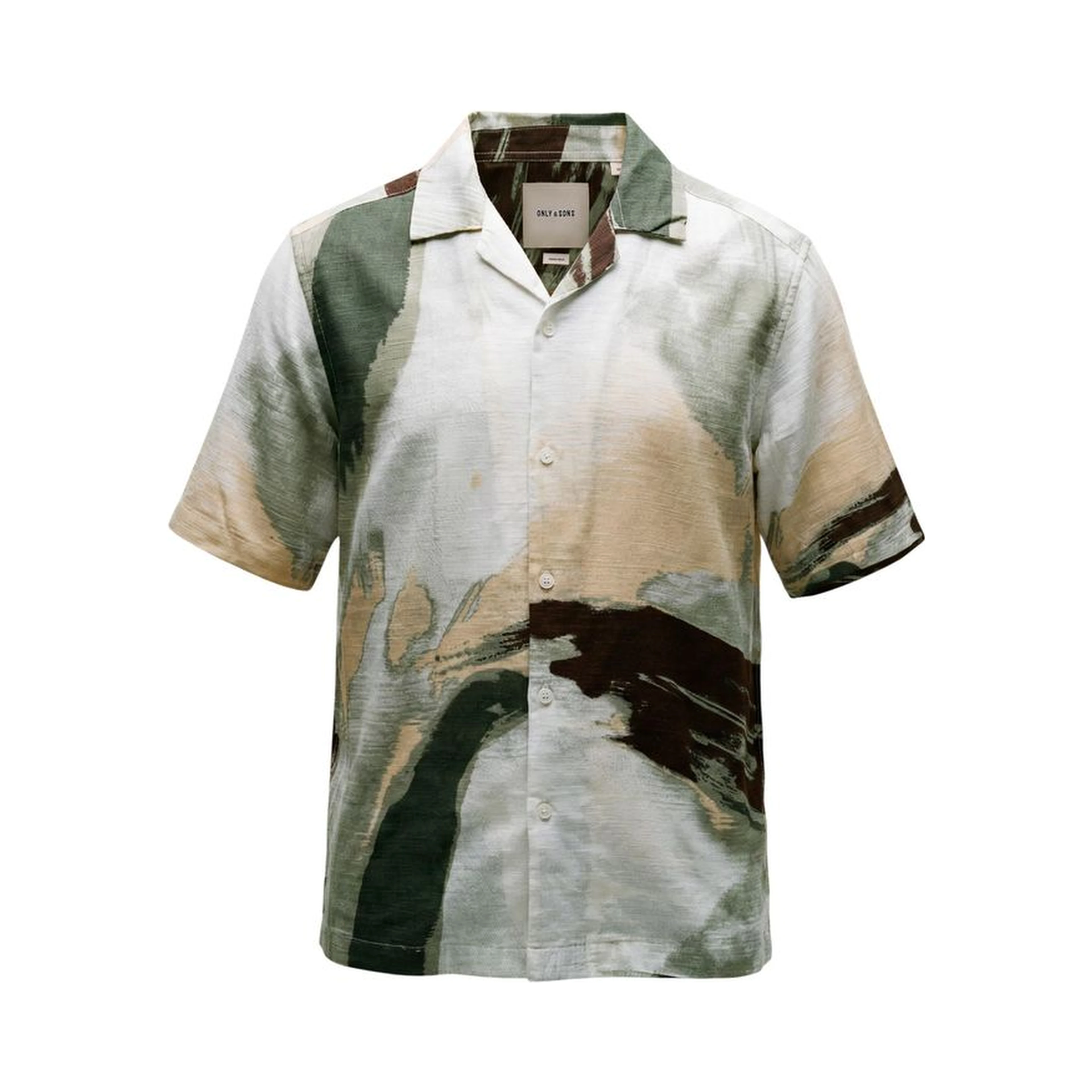 Bicolor Viscose Shortsleeve Shirt