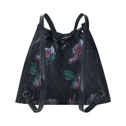 Black Polyester Backpack