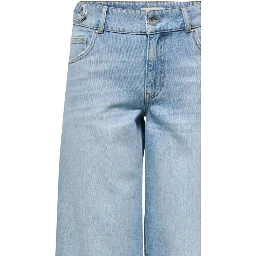 Light Blue Cotton Mom Jeans