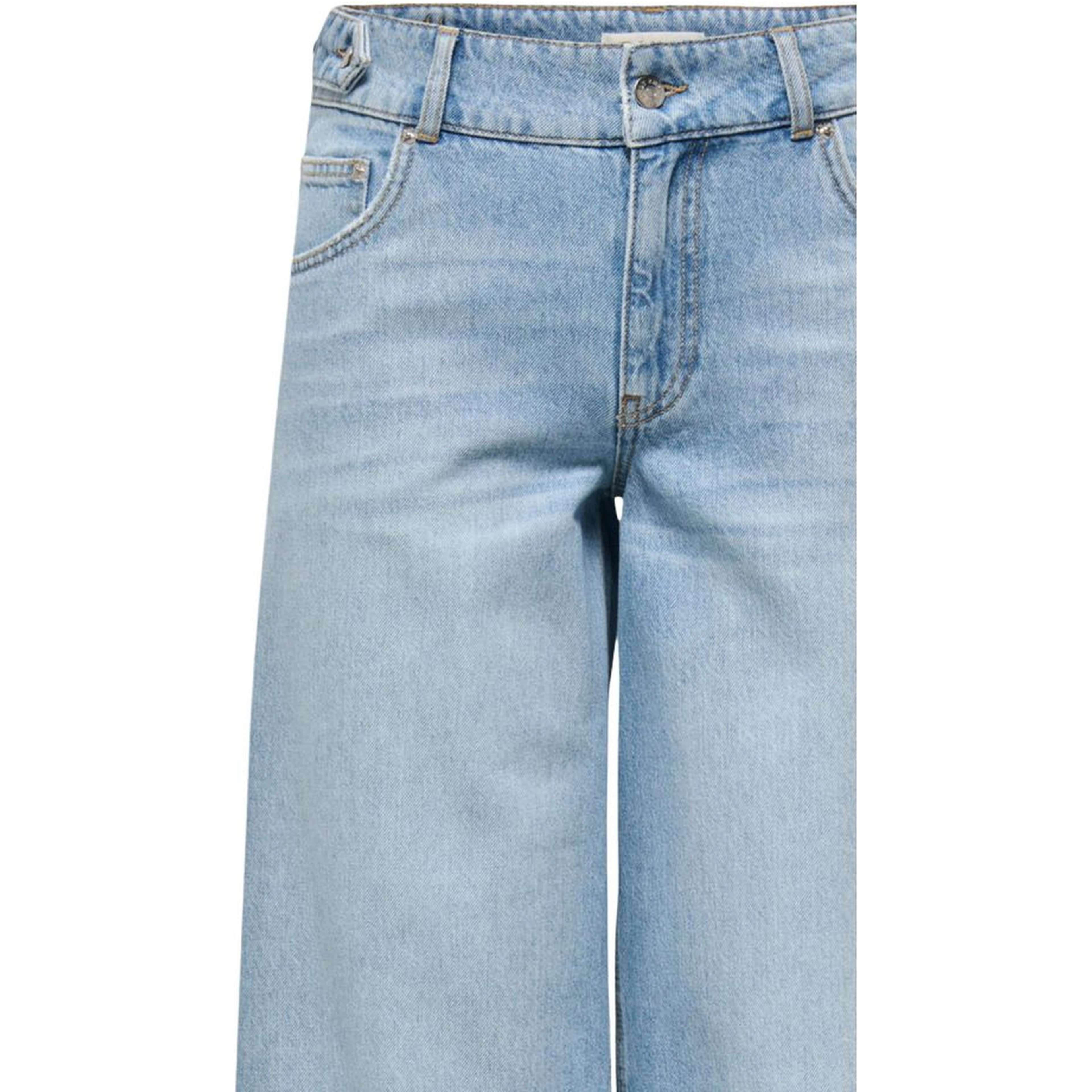 Light Blue Cotton Mom Jeans
