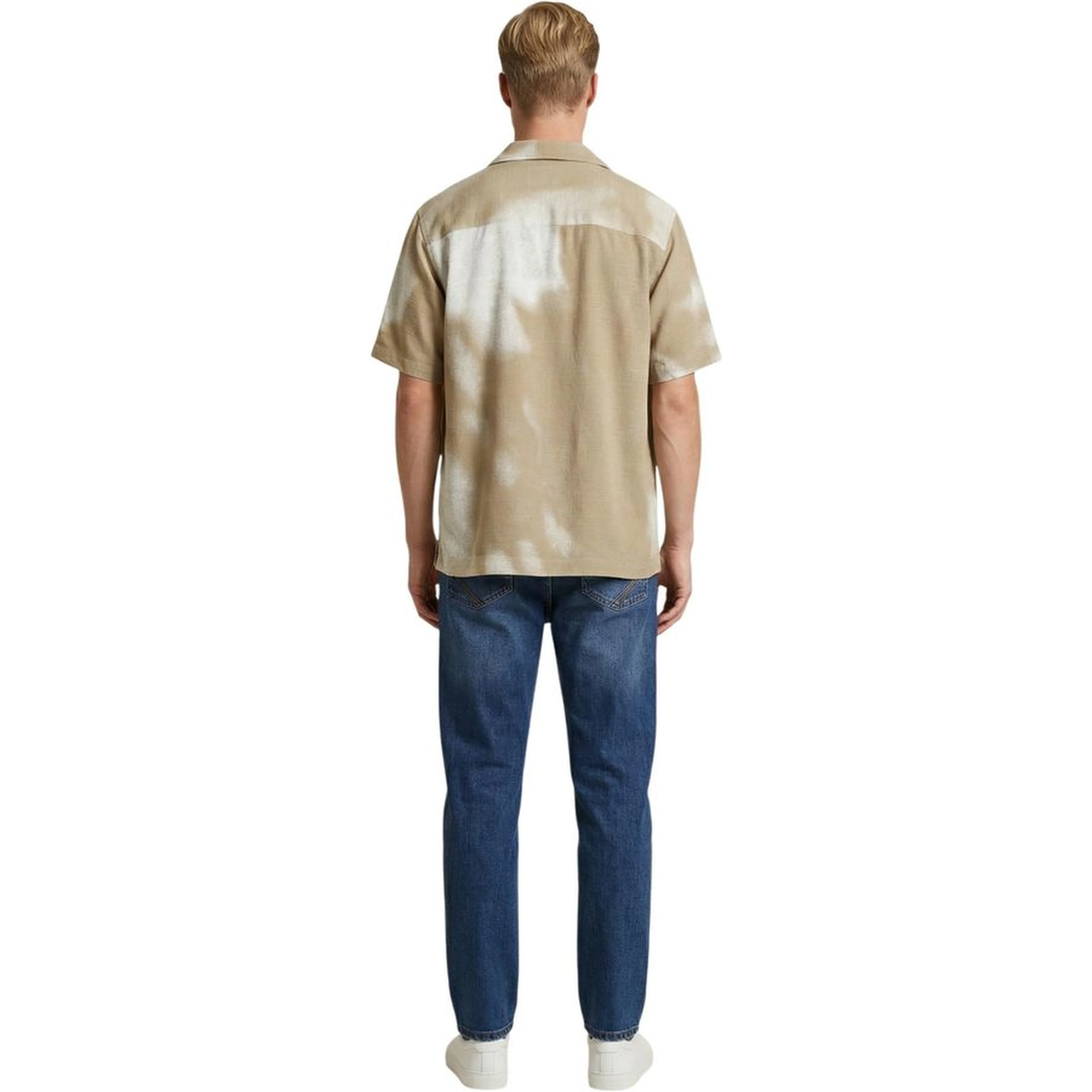 Beige Viscose Shortsleeve Shirt