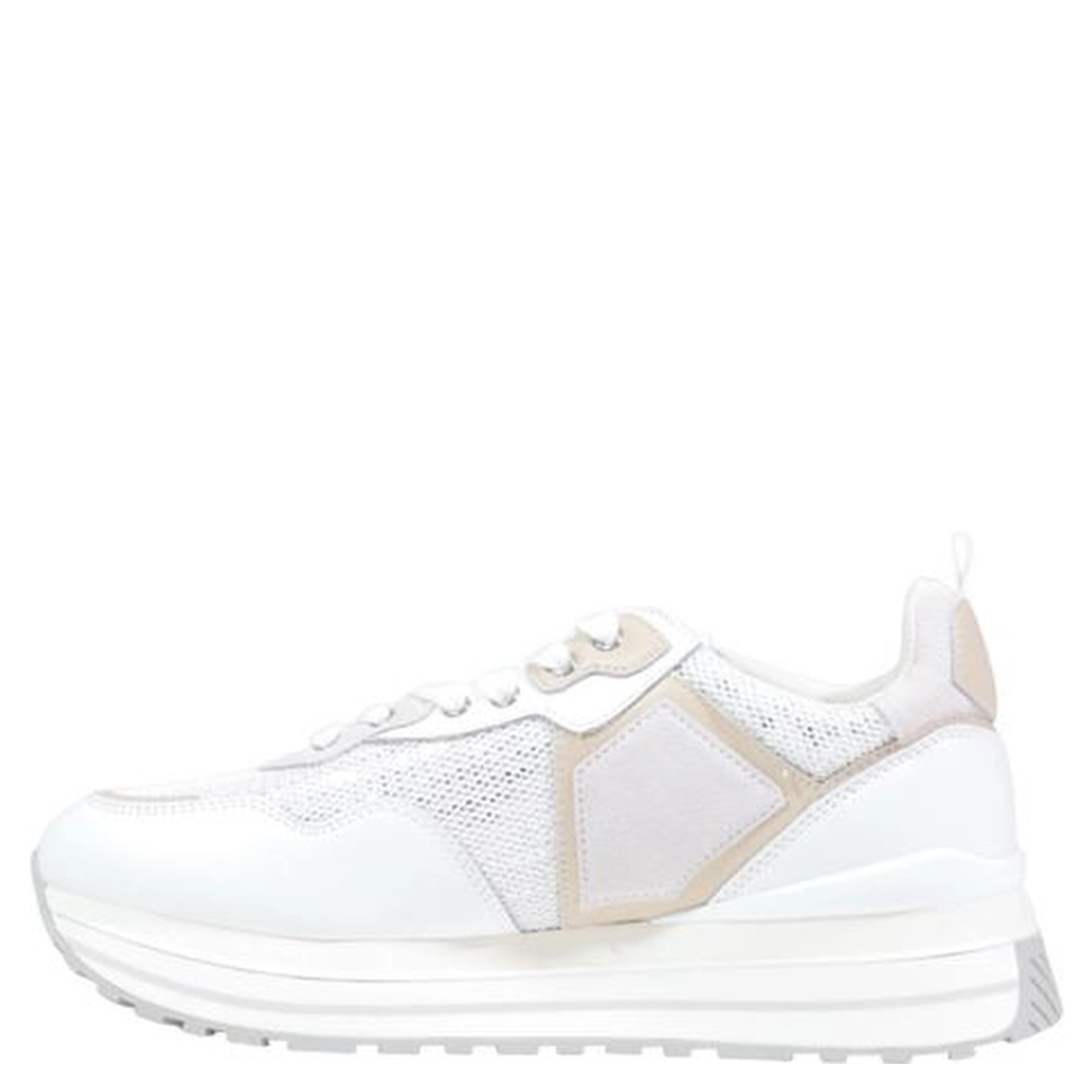 White Polyethylene Chunky Sneakers