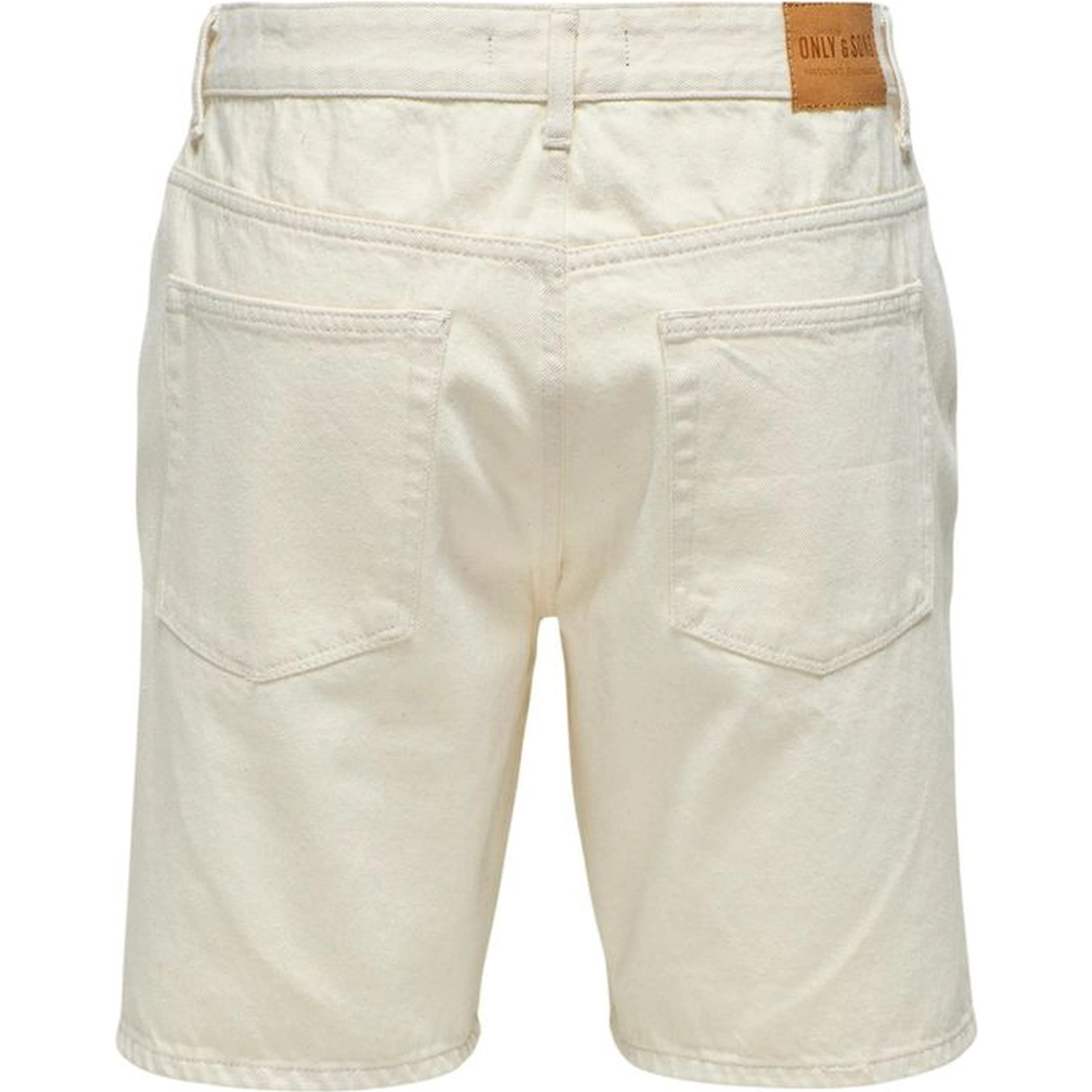 Beige Cotton Bermuda Shorts