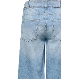 Light Blue Cotton Mom Jeans