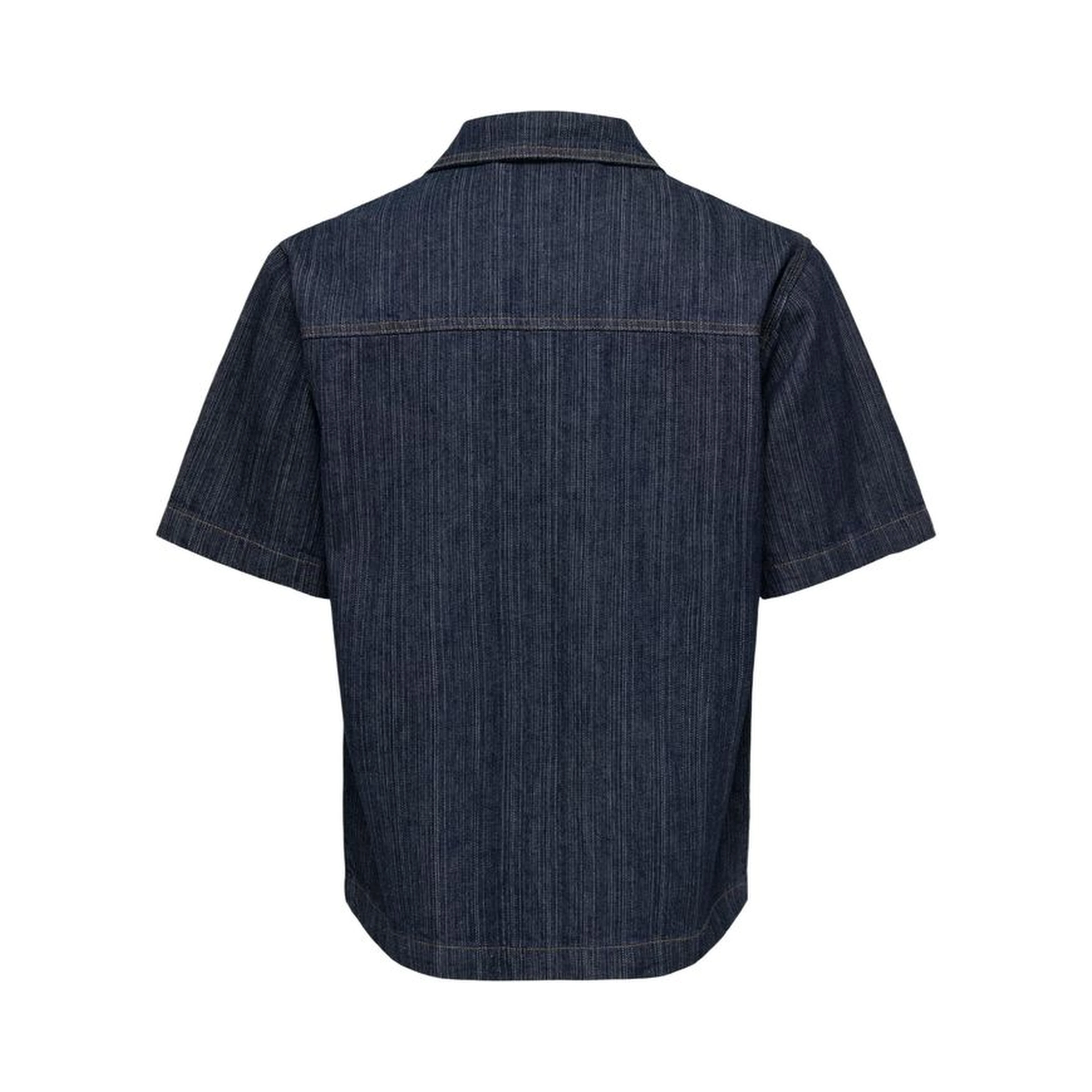Blue Cotton Shortsleeve Shirt