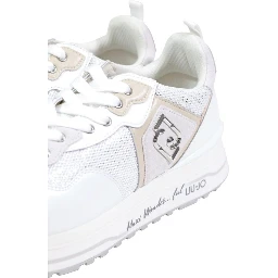 White Polyethylene Chunky Sneakers