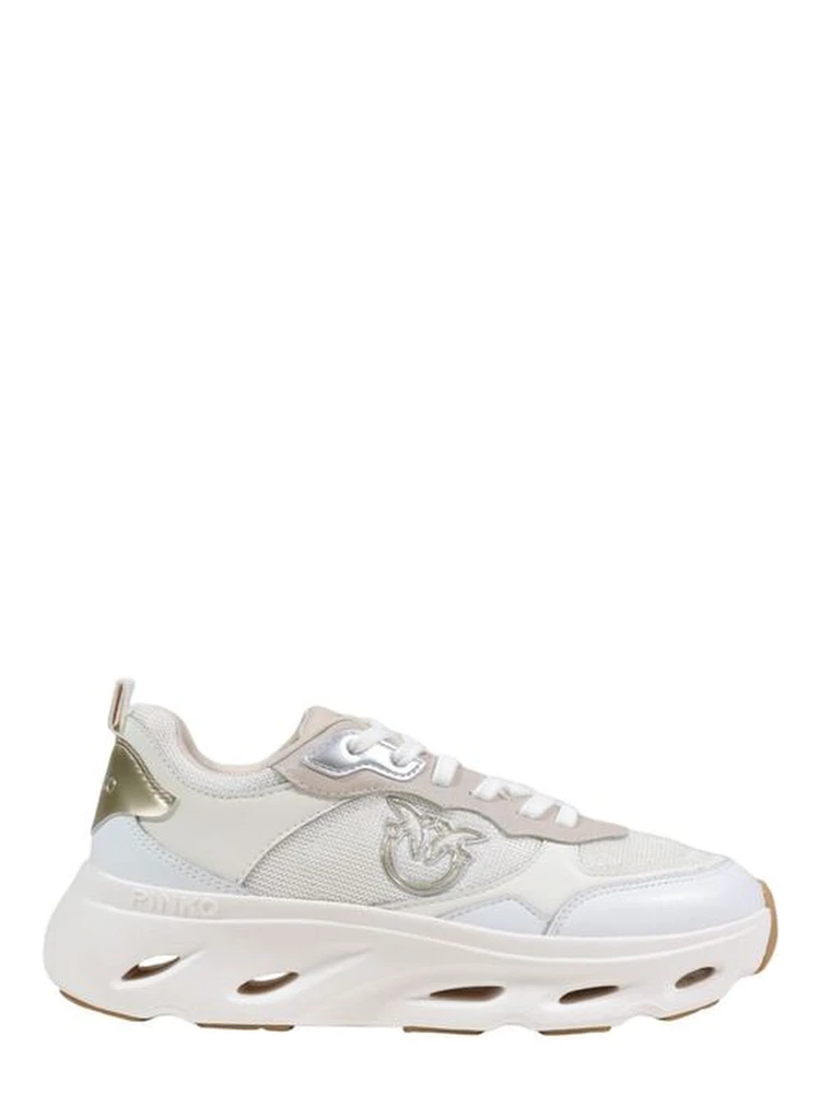 White Leather Chunky Sneakers