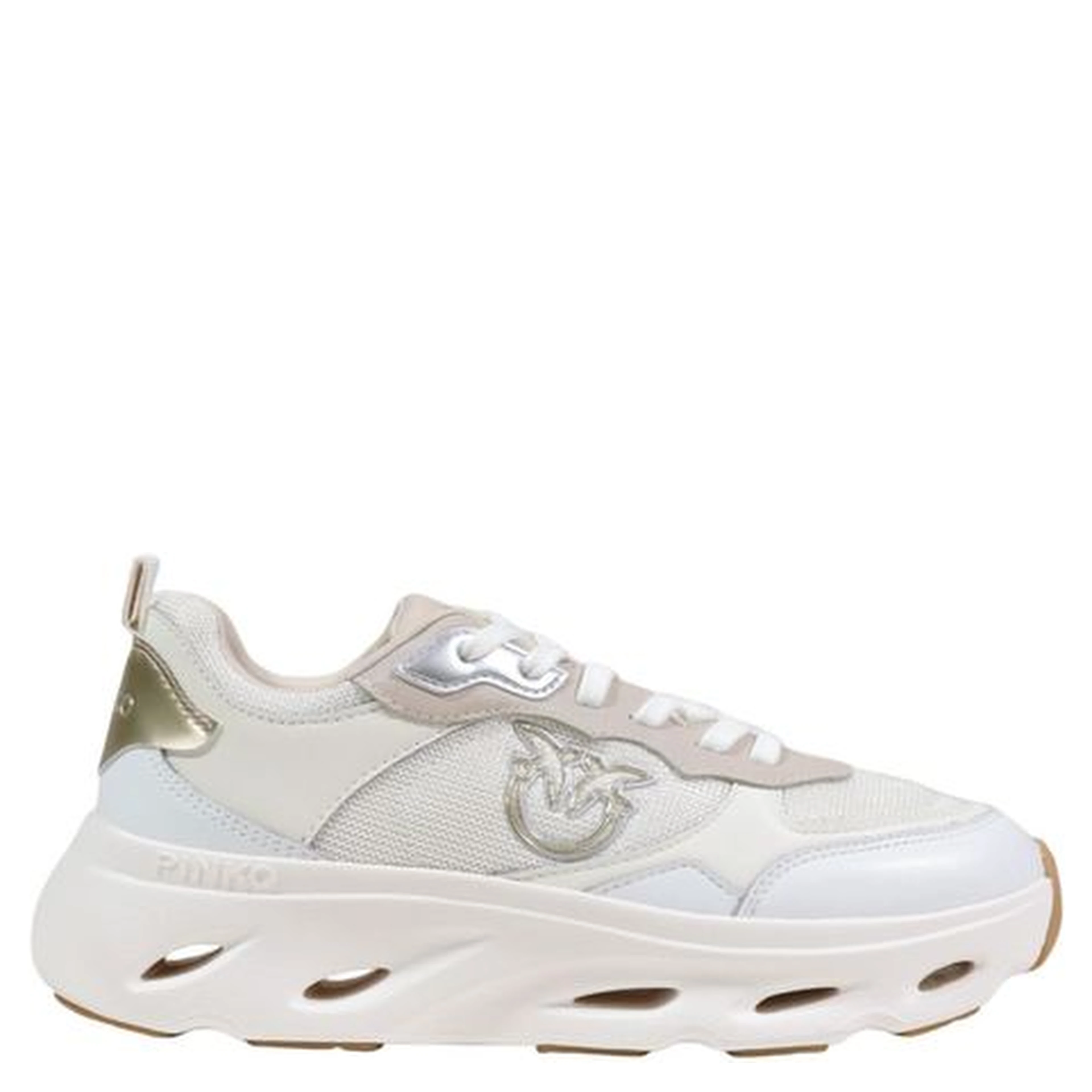 White Leather Chunky Sneakers