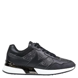 Gray Leather Athletic Sneakers