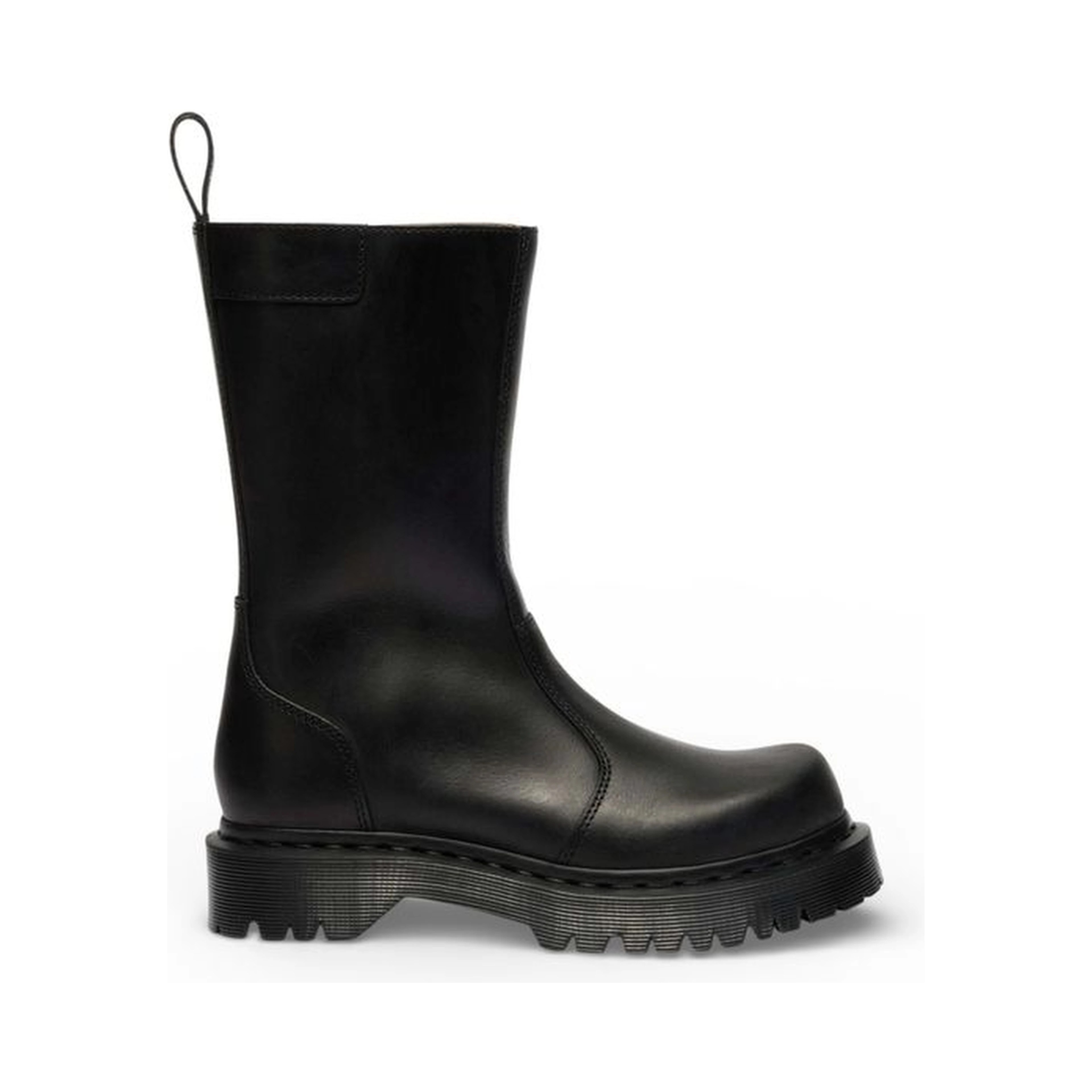 Black Leather Ankle Boots
