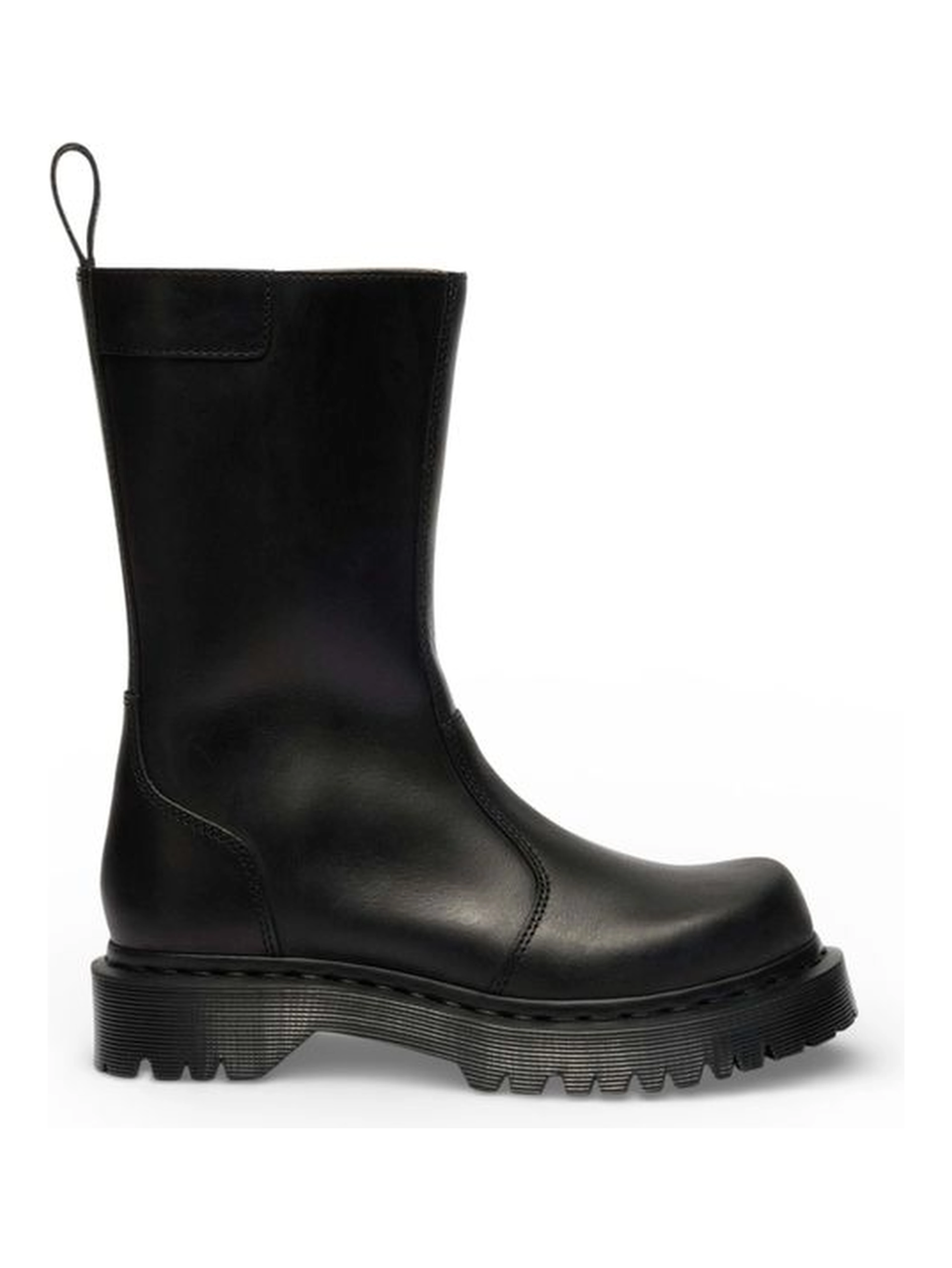 Black Leather Ankle Boots