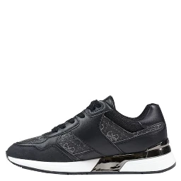 Gray Leather Athletic Sneakers