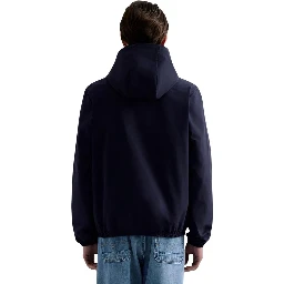Blue Polyester Shell Jacket