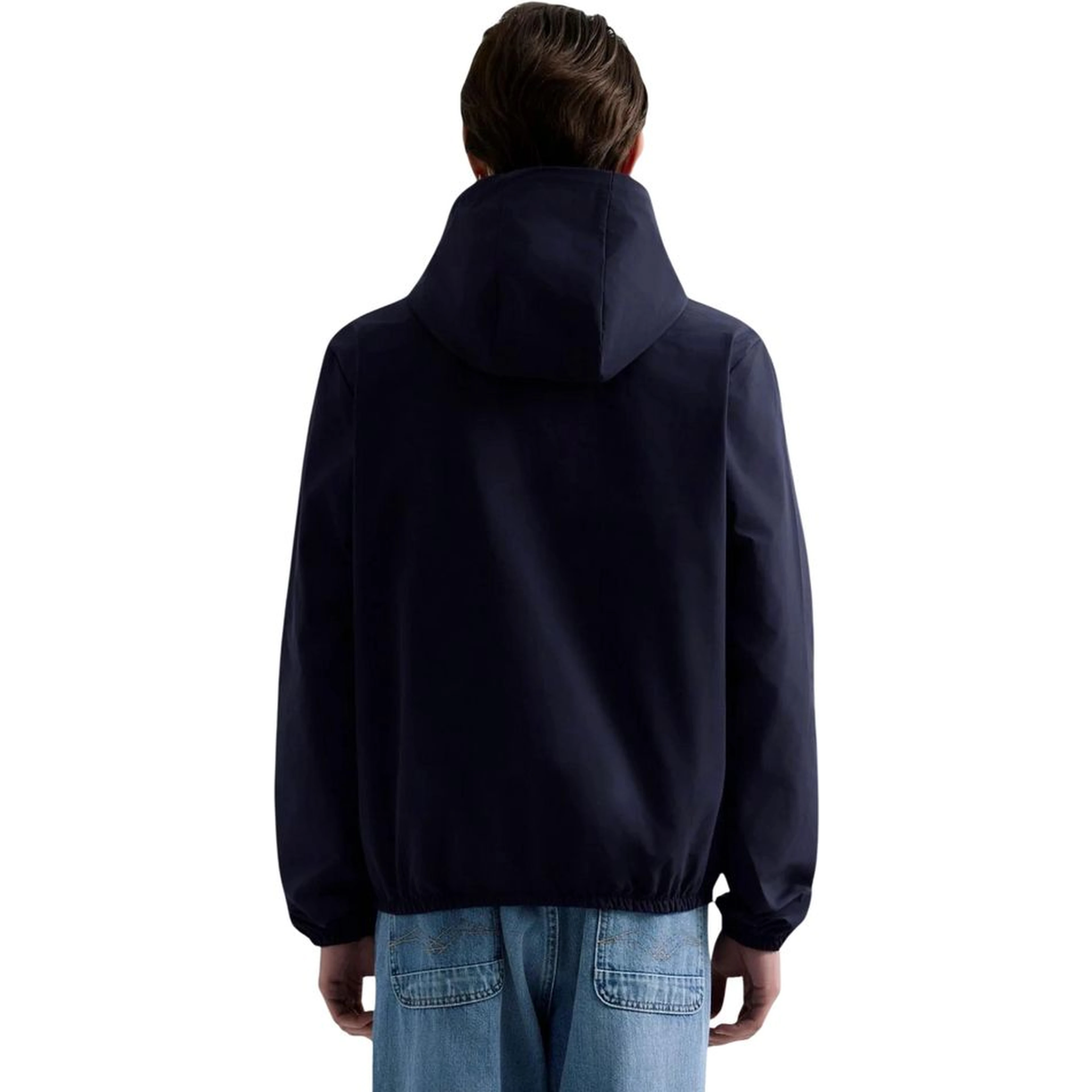 Blue Polyester Shell Jacket