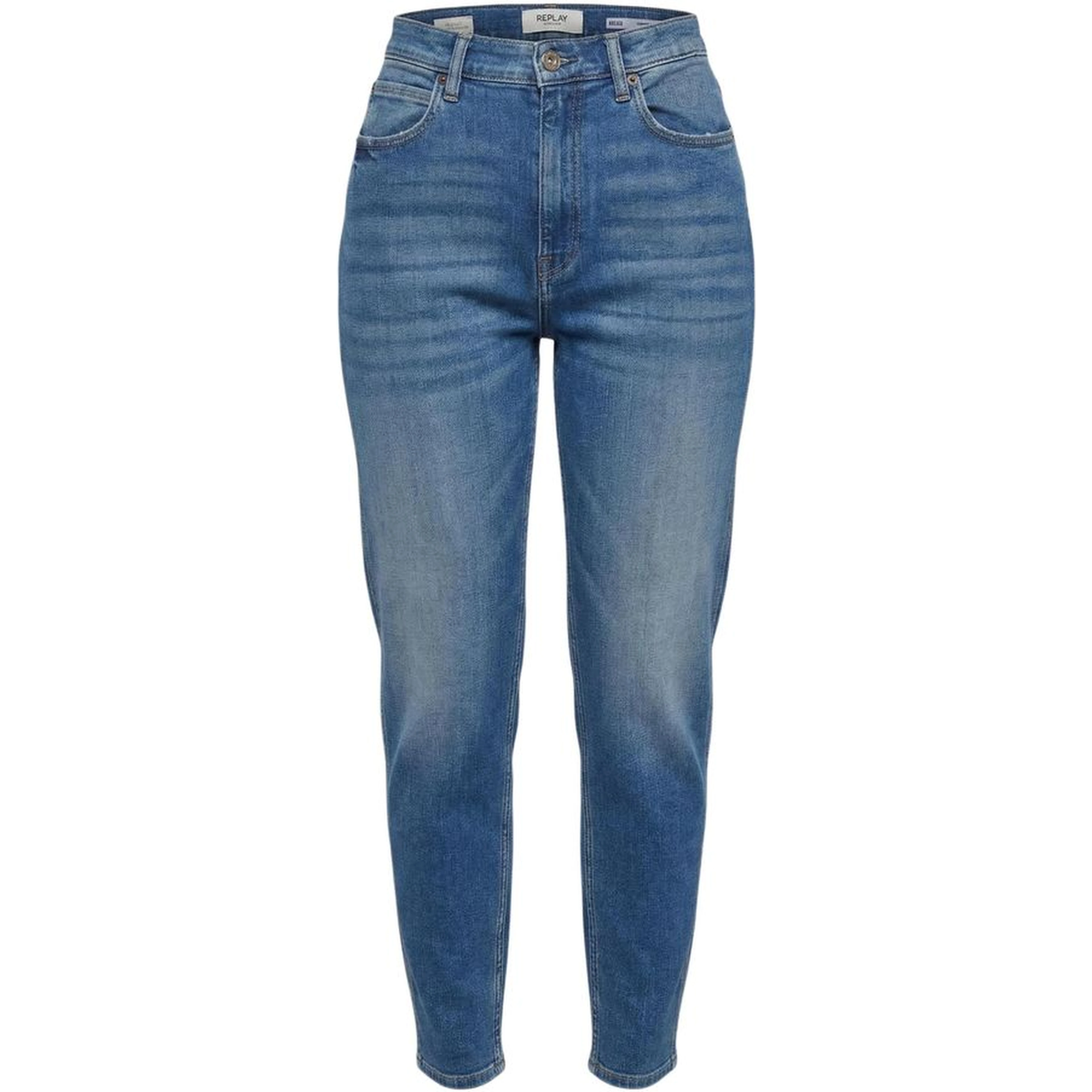 Blue Cotton Relaxed Fit Jeans