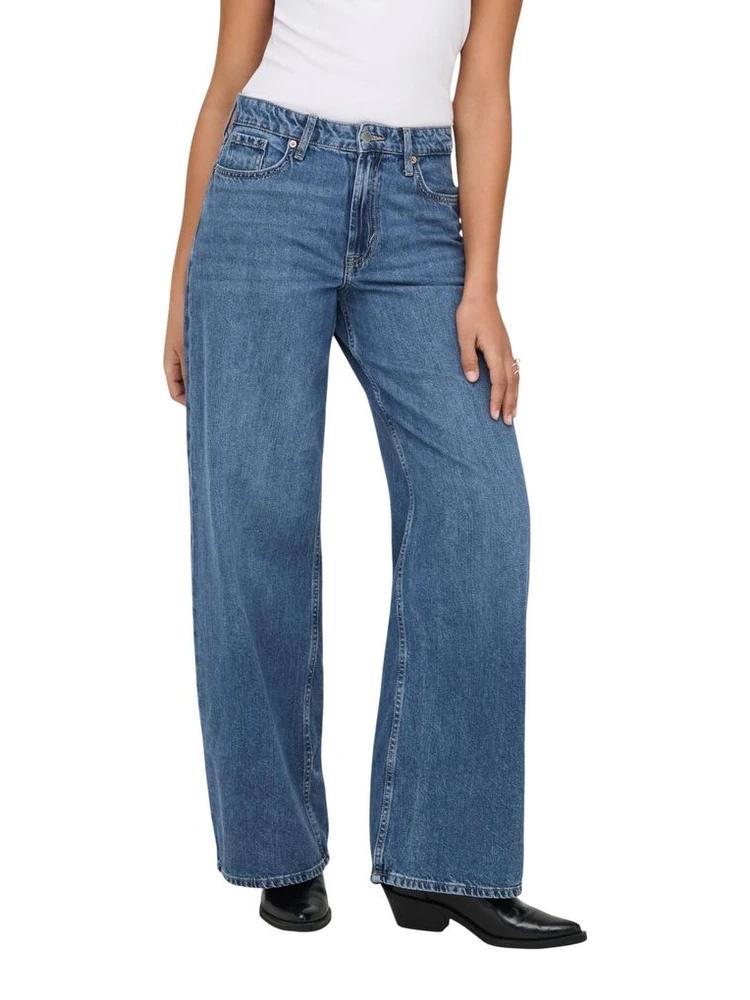 Blue Cotton Relaxed Fit Jeans