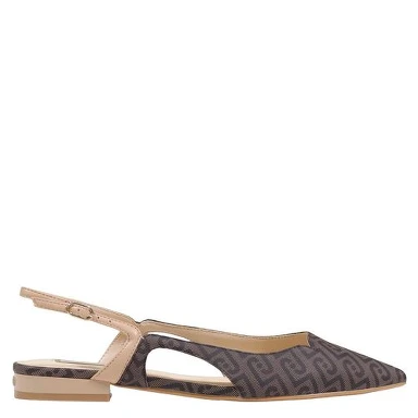 Brown Polyethylene Platform Pumps