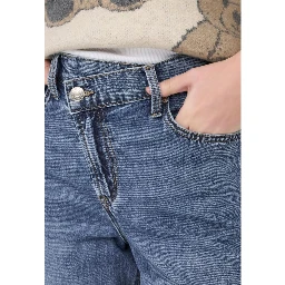 Blue Cotton Relaxed Fit Jeans