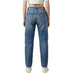 Blue Cotton Relaxed Fit Jeans
