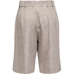 Gray Recycled Polyester Bermuda Shorts