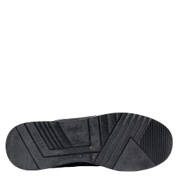 Gray Leather Athletic Sneakers