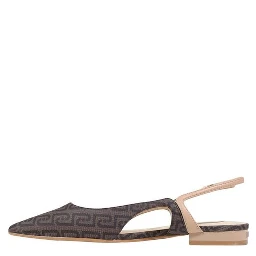 Brown Polyethylene Platform Pumps