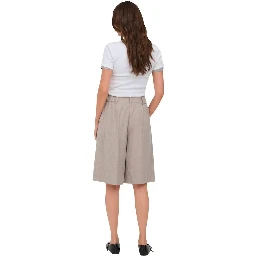 Gray Recycled Polyester Bermuda Shorts
